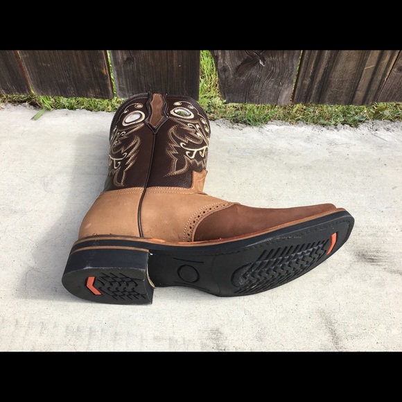 COPY - Mens Cowboy Genuine Leather Square toe Rodeo Boots - Picture 5 of 5